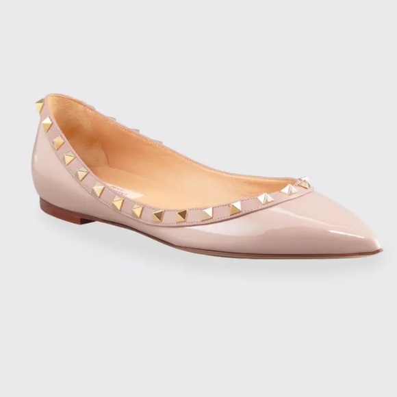 Valentino Shoes - MOVING SALE 🔥🔥Valentino Rockstar patent leather ballerina flats